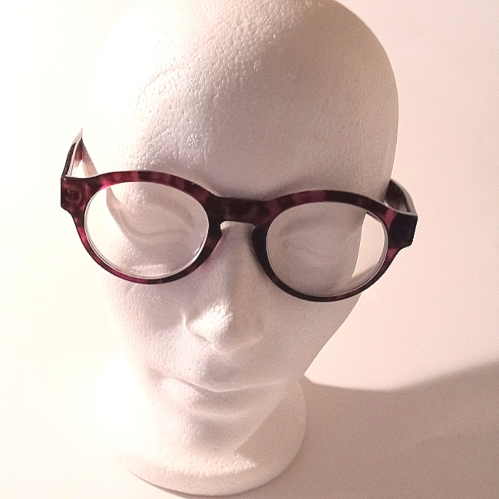 Andy Wolf Handmade Unisex Tortoise Round Eyeglasses